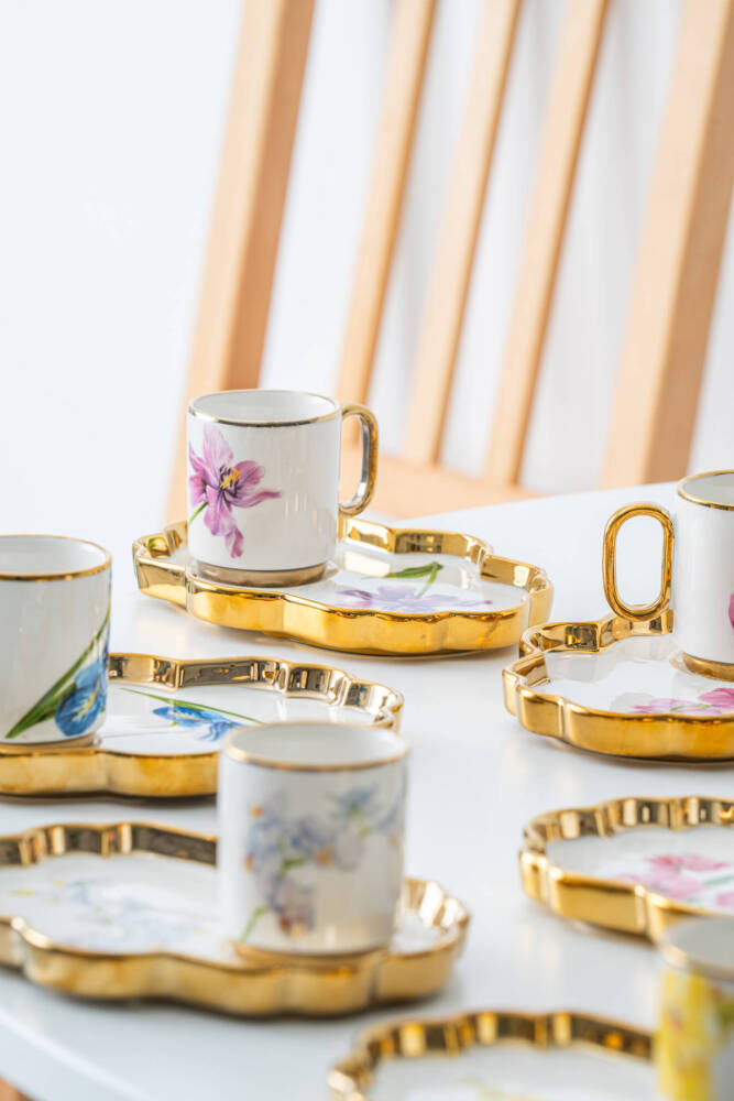 Etnical 6 Kişilik Kahve Fincanı Takımı - 90 ml - 6