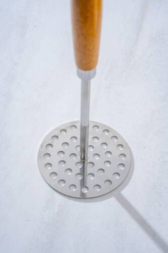 Evero Ahşap Saplı Çelik Patates Ezici - 25 cm - 2