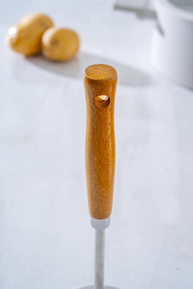 Evero Ahşap Saplı Çelik Patates Ezici - 25 cm - 3