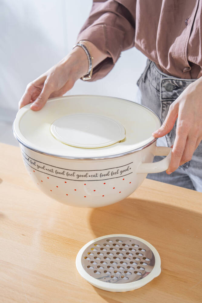 Feel Good Emaye Rendeli Karıştırma Kabı - 24 cm - 2