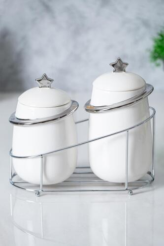 Felix 3 Piece Porcelain Jar Set 