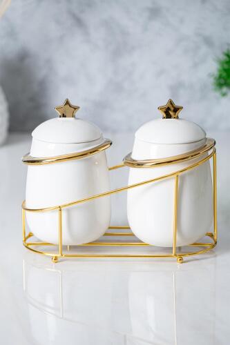 Felix 3 Piece Porcelain Jar Set 