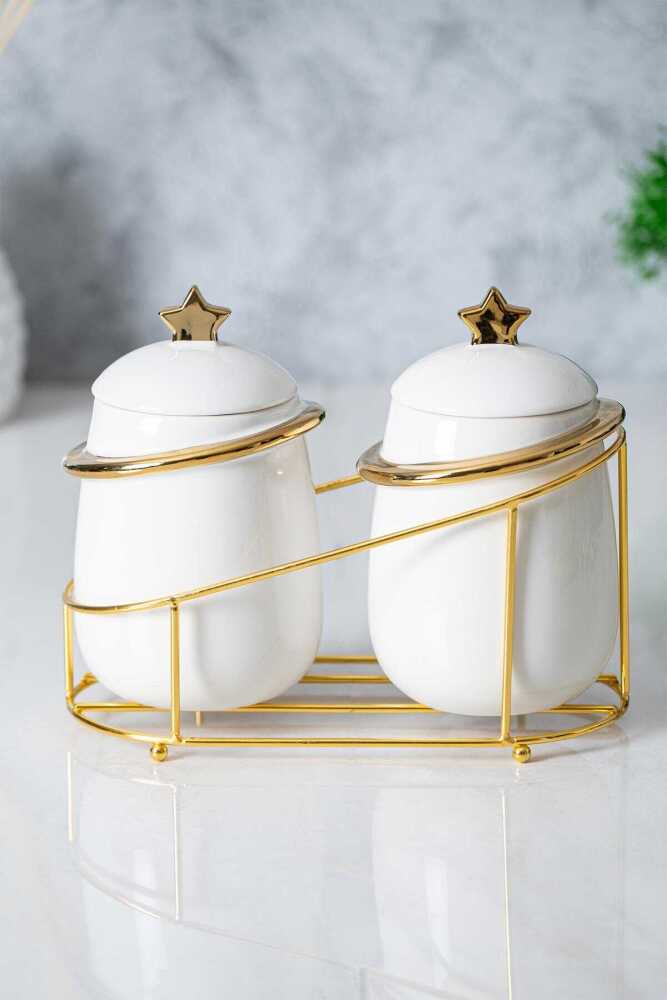 Felix 3 Piece Porcelain Jar Set - 2