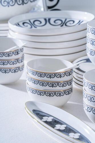 Feyre 6 Kişilik 45 Parça Kahvaltı & Yemek Takımı - 6