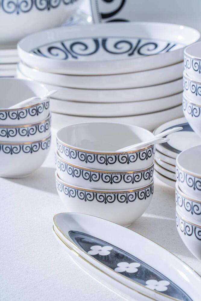 Feyre 6 Kişilik 45 Parça Kahvaltı & Yemek Takımı - 6