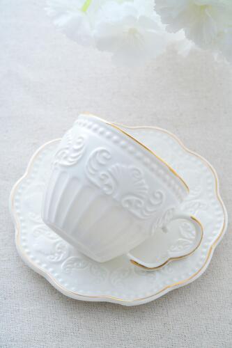 Fiona 6 Kişilik Porselen Çay Fincanı Takımı - 220 ml - Acar