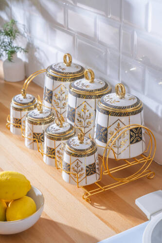 Flavye 7 Parça Standlı Baharatlık Takımı - Acar