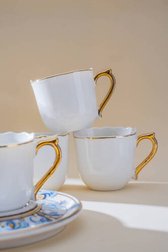 Florrie 6 Kişilik Kahve Fincan Takımı - 90 ml - 3