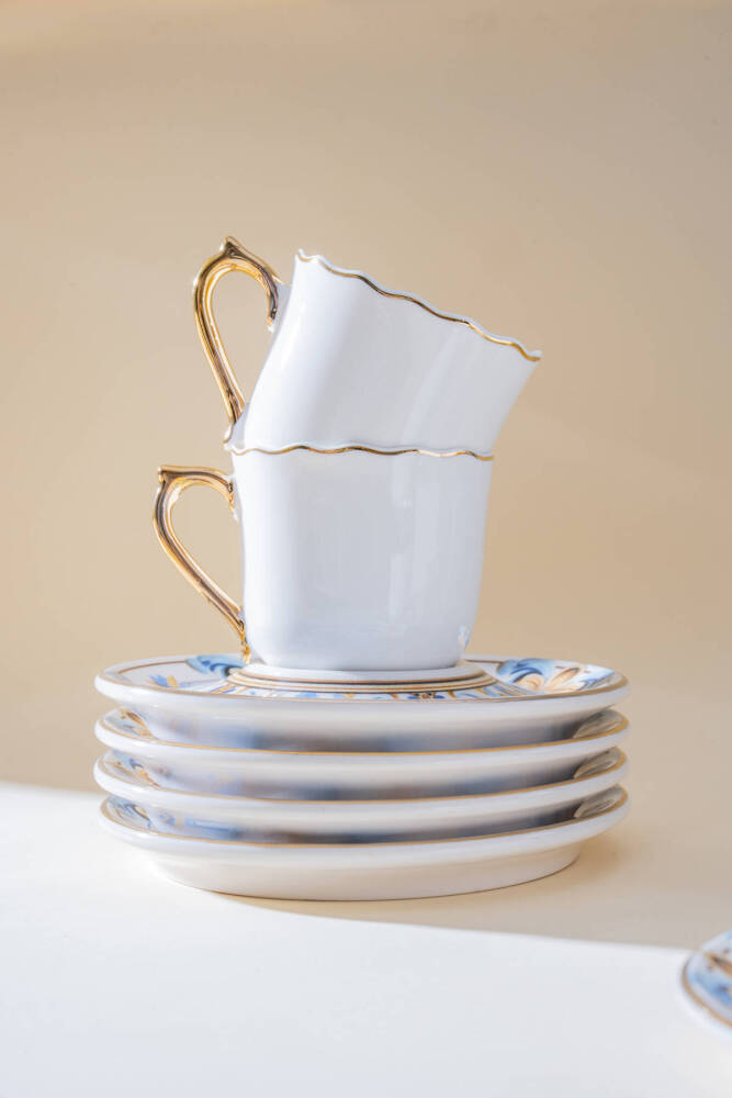 Florrie 6 Kişilik Kahve Fincan Takımı - 90 ml - 4