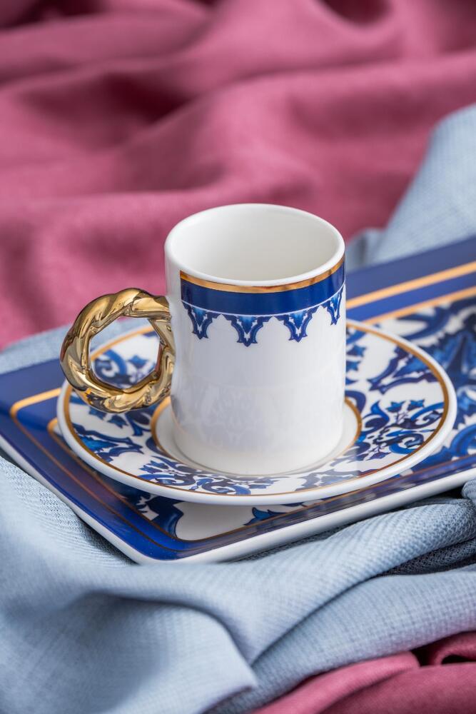 Francesca Set Of 2 Porcelain Coffee Cups - 90 Ml - 5