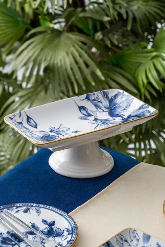 Freesia Footed Presentation Plate - 28 Cm - Acar