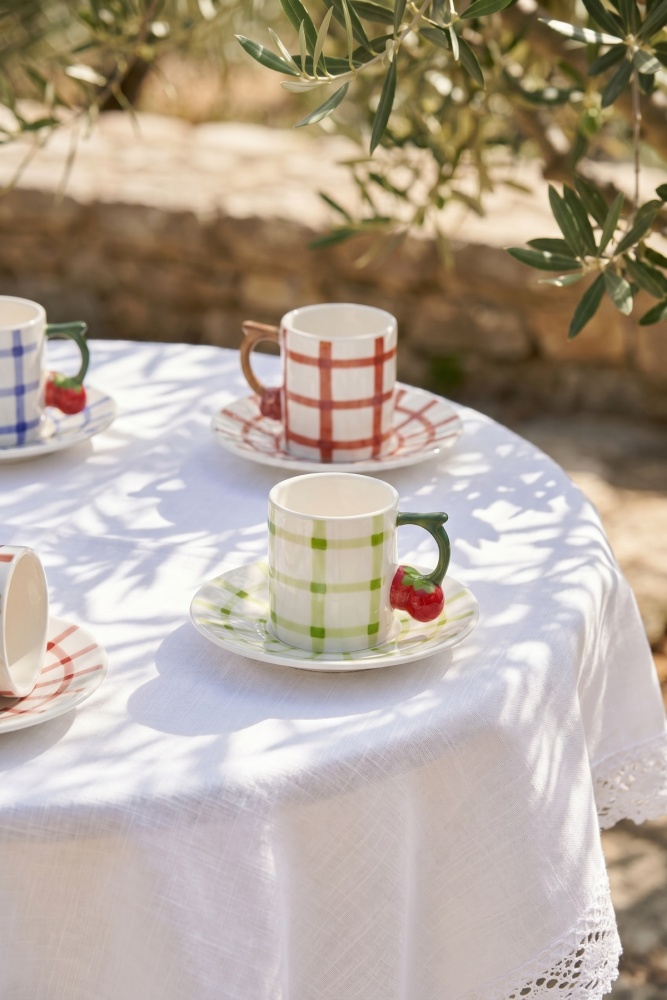 Fruit Garden 6 Kişilik Kahve Fincan Takımı - 90 ml - 3