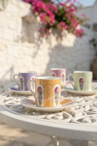 Grammy 6 Kişilik Porselen Kahve Fincan Takımı - 90 ml - 2