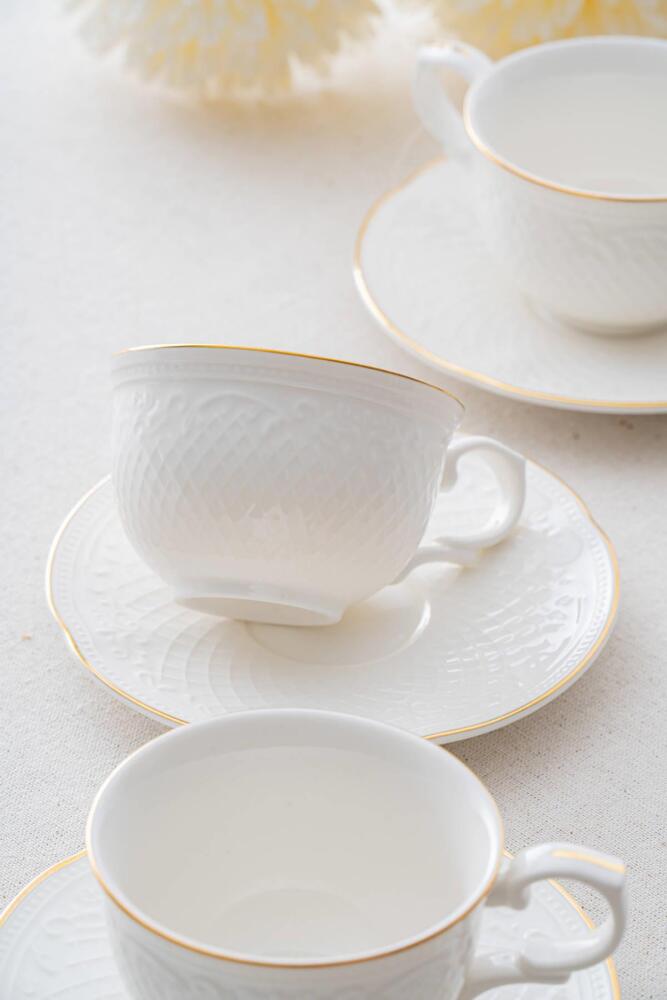 Hamilton 6 Kişilik Gold Çay Fincanı Takımı - 210 ml - 8