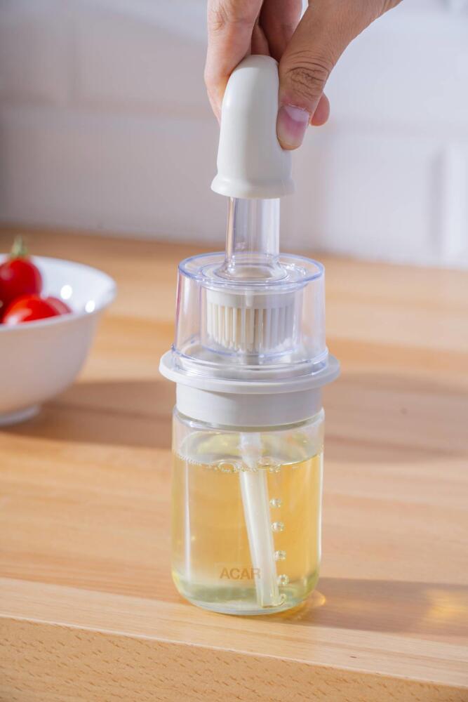 Harlow Cam Hazneli Silikon Fırçalı Yağdanlık - 180 ml - 3