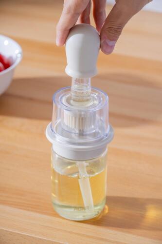 Harlow Cam Hazneli Silikon Fırçalı Yağdanlık - 180 ml - 4