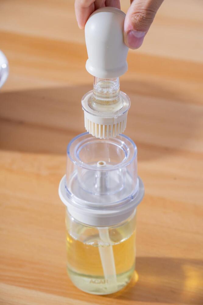 Harlow Cam Hazneli Silikon Fırçalı Yağdanlık - 180 ml - 6