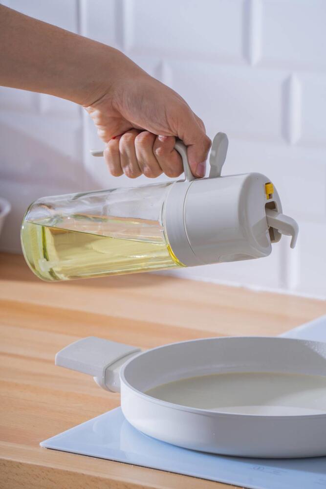 Harlow Çift Fonksiyonlu Cam Yağdanlık - 550 ml - 7