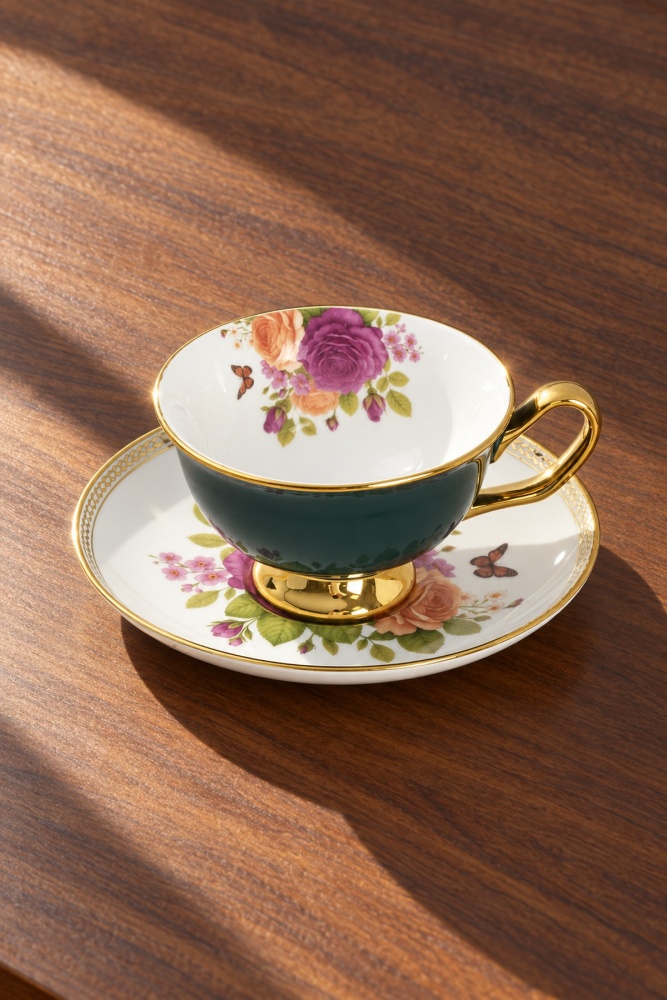 Hazel 6 Kişilik Porselen Kahve Fincan Takımı - 90 ml - 4