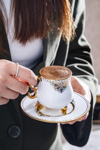 Hemera 6 Kişilik Kahve Fincanı Takımı - 5