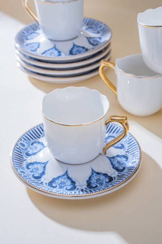 Henrietta 6 Kişilik Kahve Fincan Takımı - 90 ml - 2