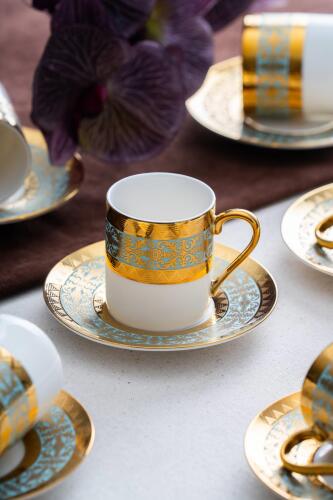 Hermia 6 Kişilik Kahve Fincanı Takımı - 90 ml - Acar