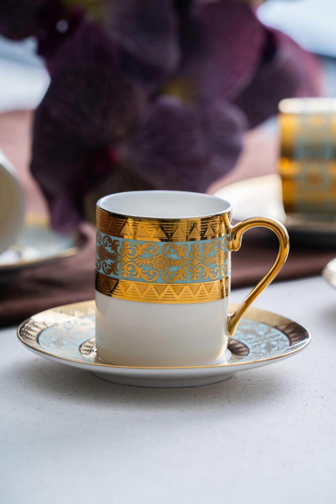 Hermia 6 Kişilik Kahve Fincanı Takımı - 90 ml - 2