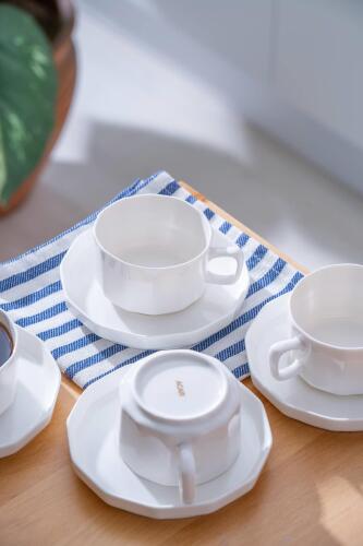 Hexagon 6 Kişilik Çay Fincanı Takımı - 200 ml - Acar