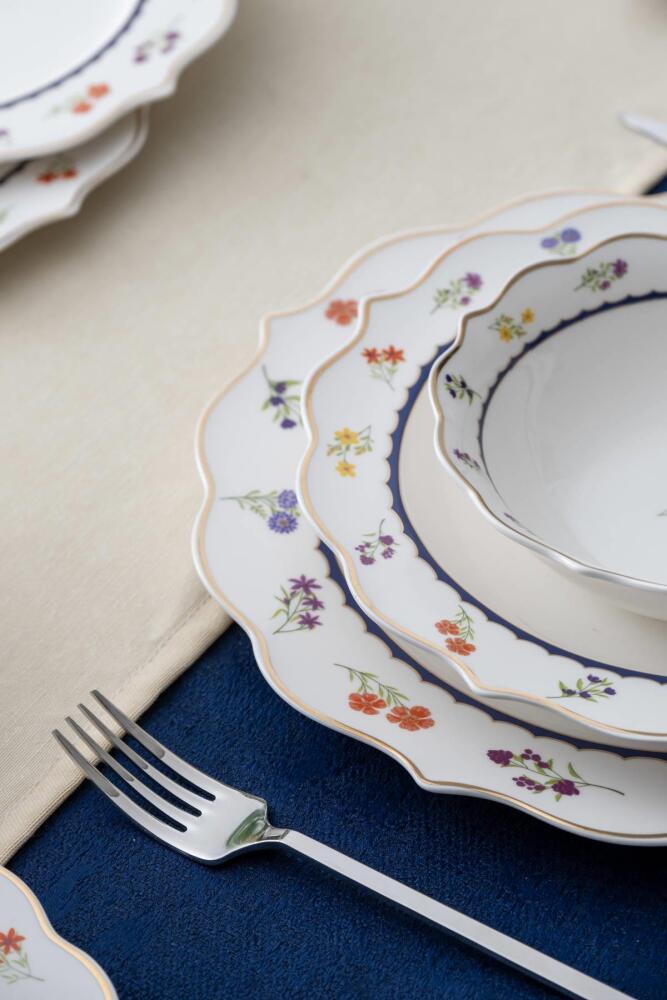 Hillary 24 Piece Porcelain Dinner Set For 6 People - 2