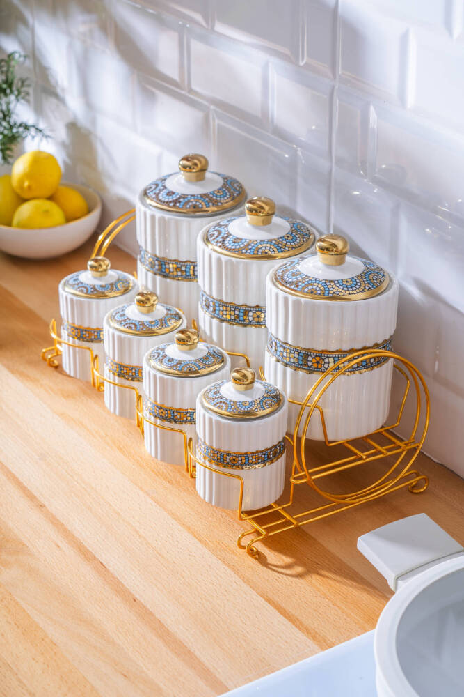 İbiza 7 Parça Standlı Baharatlık Takımı - 1