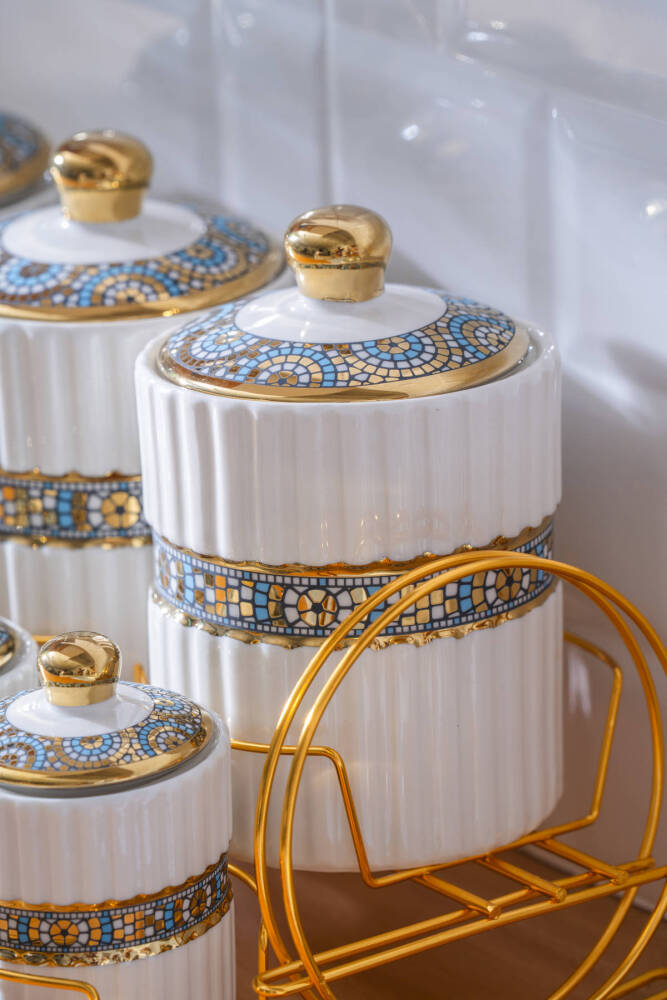 İbiza 7 Parça Standlı Baharatlık Takımı - 3