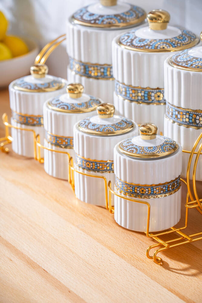 İbiza 7 Parça Standlı Baharatlık Takımı - 4