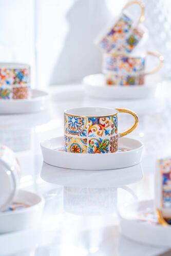 Ingrid 6 Kişilik Kahve Fincanı Takımı - 90 ml - 1