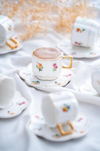 Iris Coffee Cup Set For 6 People - 90 Ml - 4