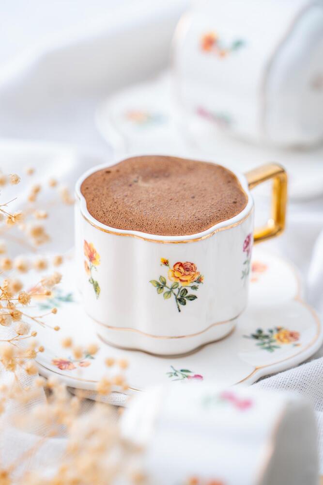 Iris Coffee Cup Set For 6 People - 90 Ml - 5