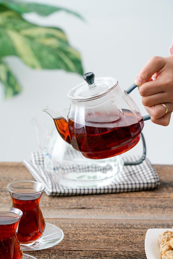 Jasmin Borosilicate Glass Teapot - 4