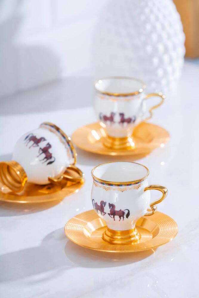 Jasmine 6 Kişilik Kahve Fincanı Takımı - 90 ml - 2
