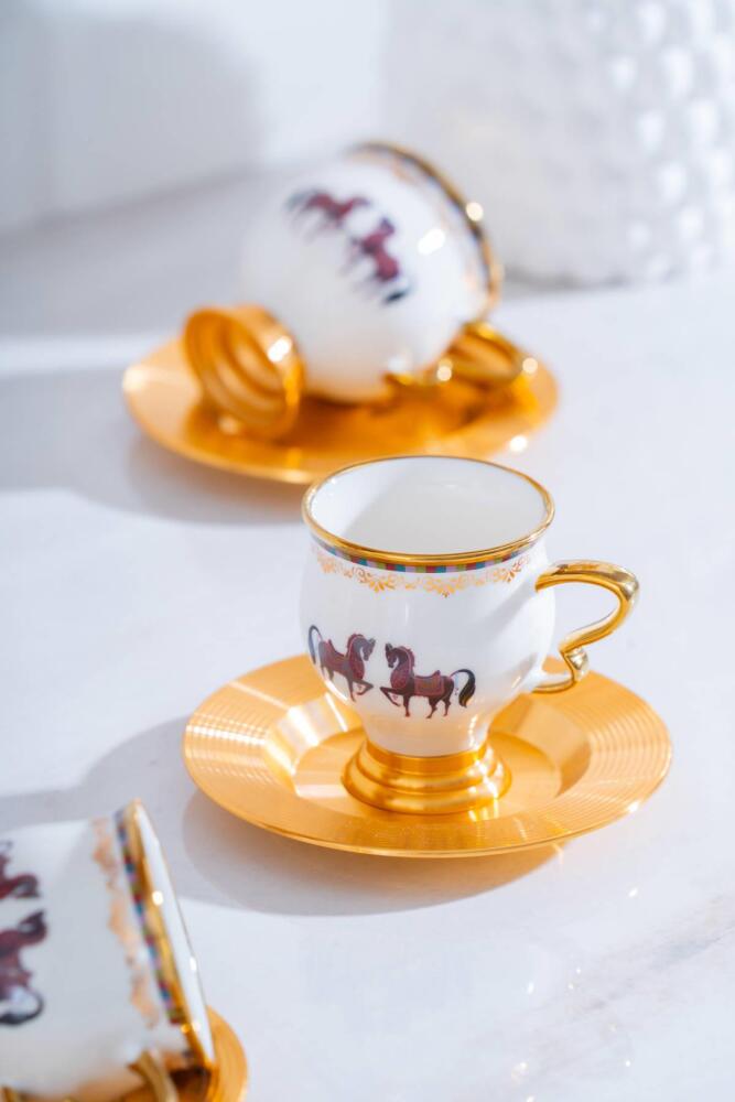 Jasmine 6 Kişilik Kahve Fincanı Takımı - 90 ml - 3