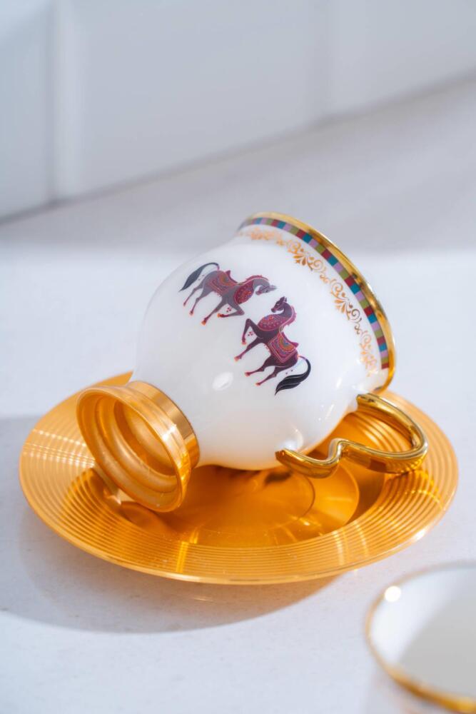 Jasmine 6 Kişilik Kahve Fincanı Takımı - 90 ml - 5