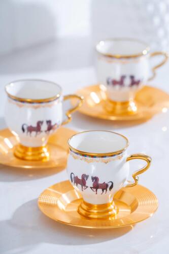 Jasmine 6 Kişilik Kahve Fincanı Takımı - 90 ml - 6