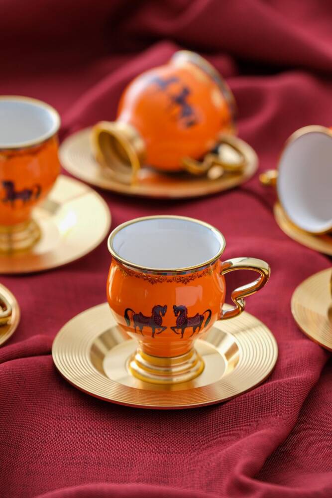 Jasmine Set Of 6 Coffee Cups - 90 Ml - 1