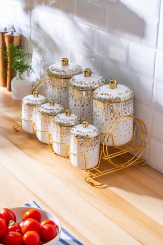 Joanne 8 Parça Baharat Seti - Gold - Acar