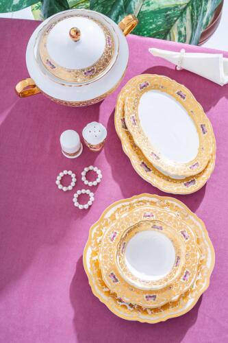Josephine 12 Kişilik 60 Parça Porselen Yemek Takımı - 10