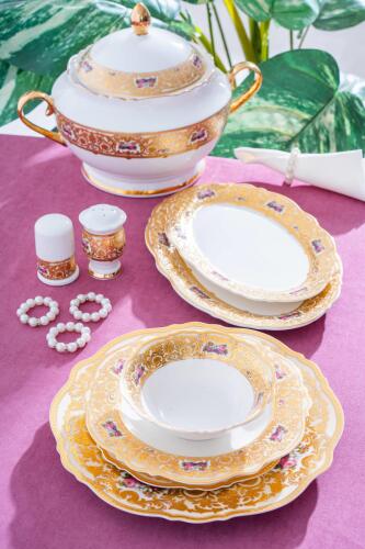 Josephine 12 Kişilik 60 Parça Porselen Yemek Takımı - Queen Victoria