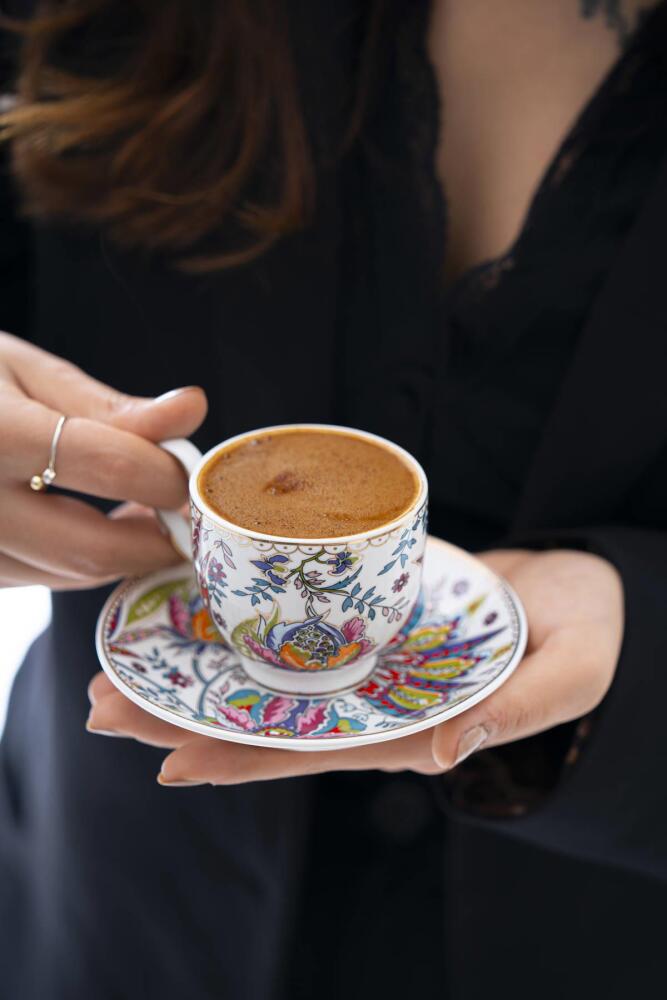 Kaira Set Of 6 Coffee Cups - 90 Ml - 6