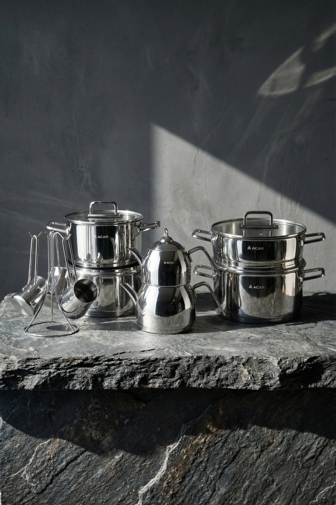 Karat 16 Parça Çelik Tencere Seti - 1