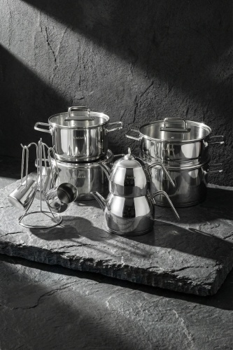 Karat 16 Parça Çelik Tencere Seti - 2