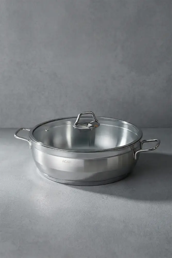 Karat Basık Tencere - 30 Cm - 3