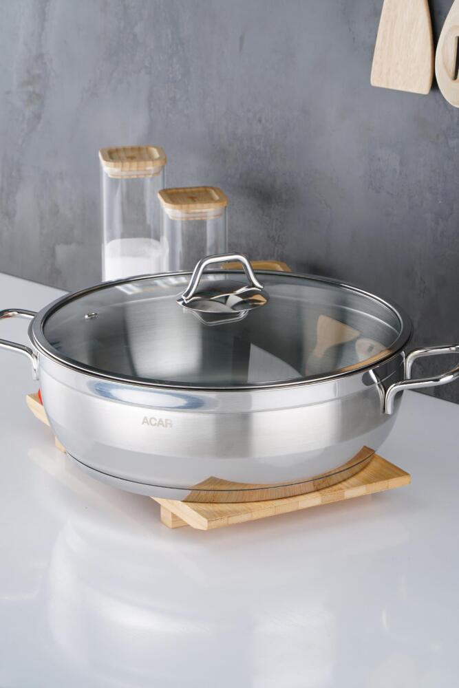 Karat Basık Tencere - 30 Cm - 6