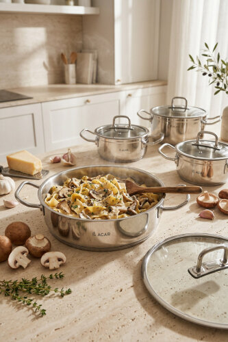 Karat Mercury 8 Piece Steel Cookware Set - 5